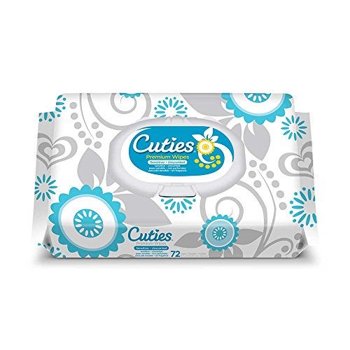 Cuties Premium Baby Wipes, Unscented Sensitive, 432 ct (6 Soft Packs of 72) - Image 3