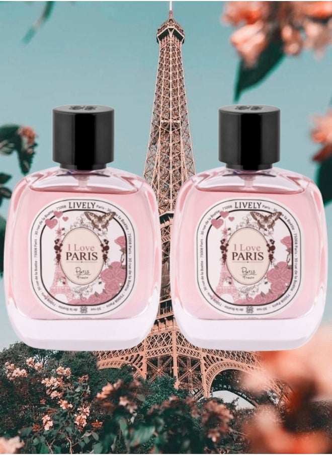 لايفلي 2 قطع عطر اي لوف باريس 100 مل  - Image 1
