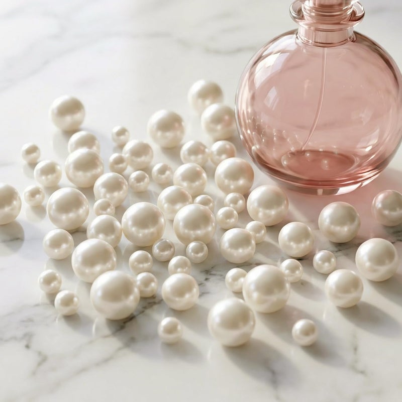 Cymtoo Lifestyle-cat 104pcs Mixed Size Pearls Beads No Holes 8mm, 14mm, 20mm Pearls for Vase Filler, Table Scatter, Wedding, Birthday Party, Home Decoration (Ivory) - Image 3