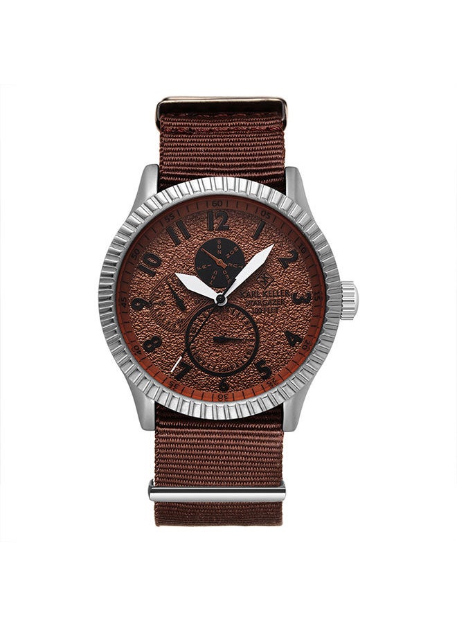 KARL KELLER Men's Analog Round Shape Nylon Wrist Watch KKAB04 - 43 Mm  - Image 1