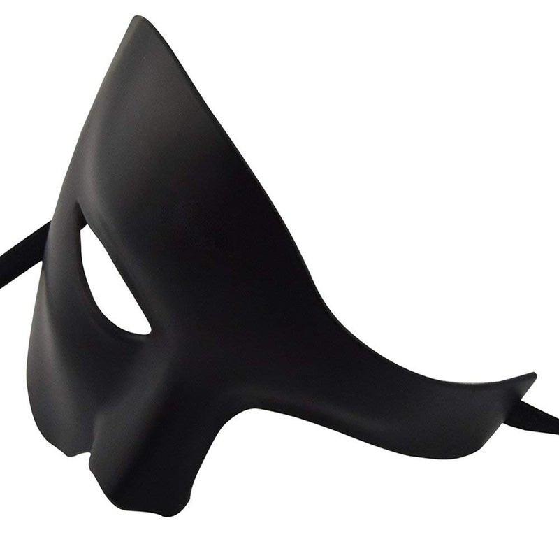 KEFAN Mens Mask Masquerade Mask Phantom of The Opera Half Face Mask (Black) - Image 5