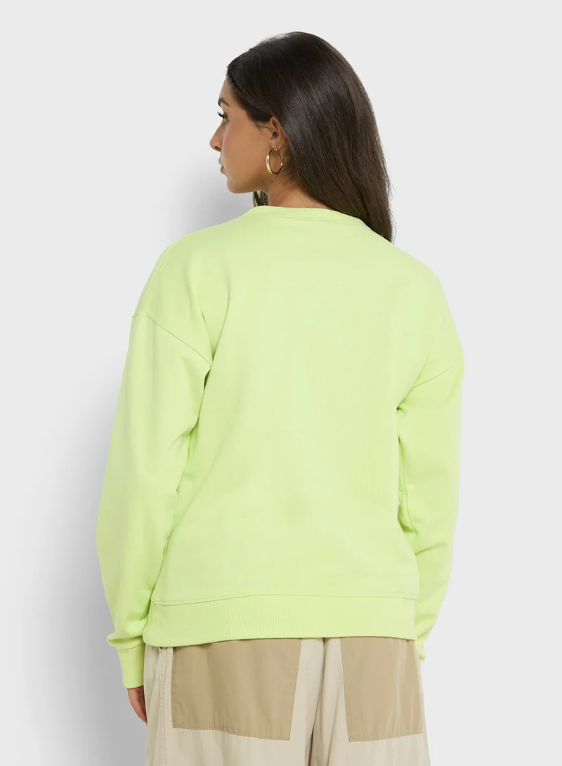 Ginger Graphic Sweatshirt With Embroidery
