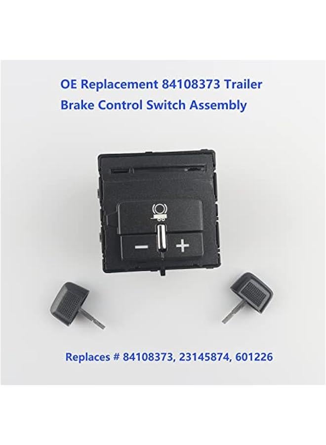 Loquat 84108373 Black Trailer Brake Control Switch Assembly Compatible with Chevy Colorado Silverado Suburban, 2015-2020 Tahoe - GMC Canyon Sierra, 2016-2020 Yukon 23145874, 601226 Trailer Brake Controller - Image 2