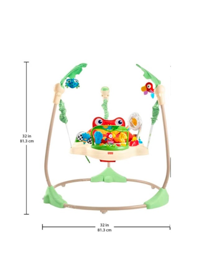 Tiibaby Rainforest Baby Jumper – 360° Spinning Seat with Music, Lights & Interactive Toys - Image 3
