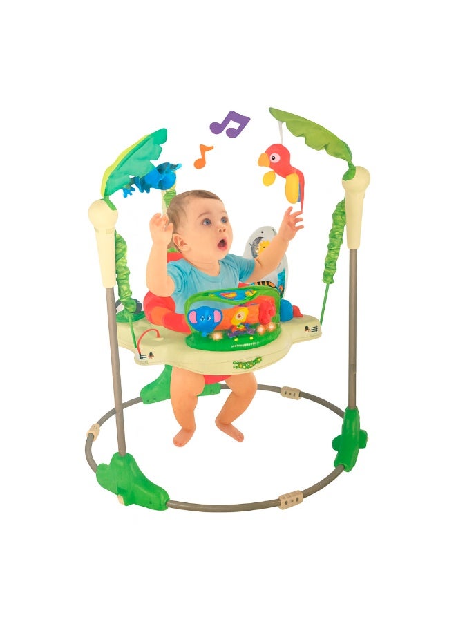 Tiibaby Rainforest Baby Jumper – 360° Spinning Seat with Music, Lights & Interactive Toys - Image 4