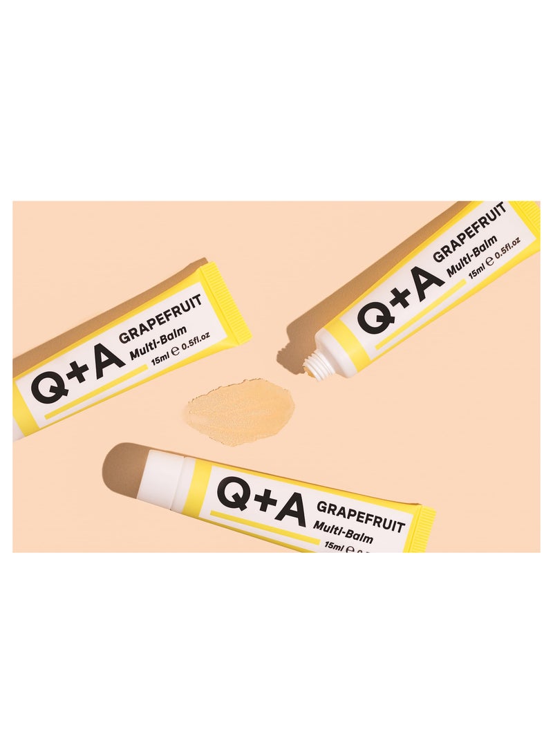 Q+A Moisturizing Lip Balm With Grapefruit - 15G - Image 2