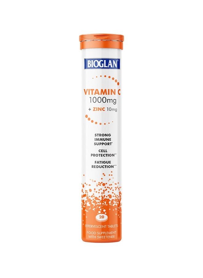 BIOGLAN Vitamin C with Zinc Effervescent Tablets 1000mg Value Pack 40 Tablets 40 Tablets (1000mg)  - Image 2