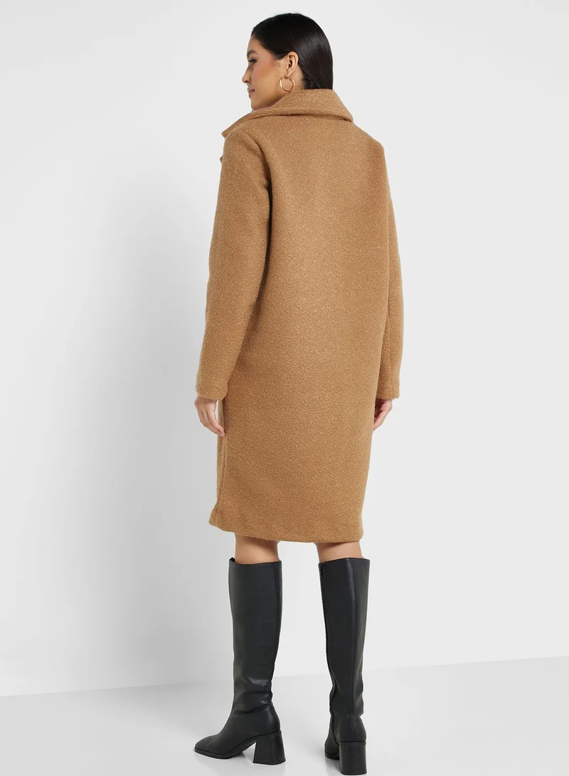 VERO MODA Button Detail Longline Coat