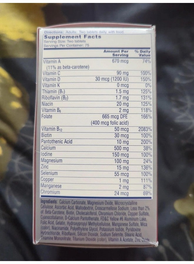 One A Day Proactive 65+ Multivitamins, 150 Count (3 Pack) - Image 2