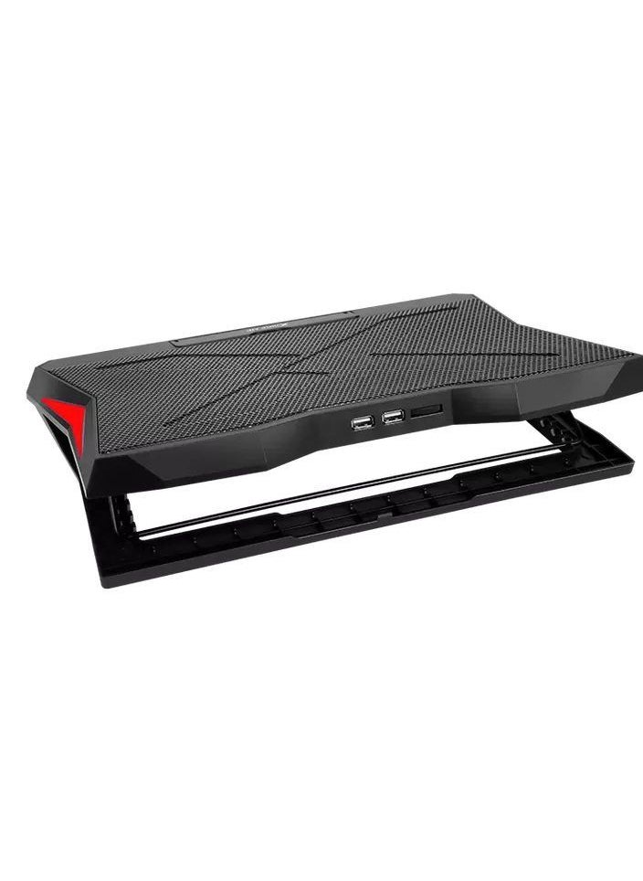 XTRIKE ME - FN811 Gaming Laptop Cooling Pad Stand With 6 Red Led Fans 2 USB Ports - Support UP 17 inch - Image 1