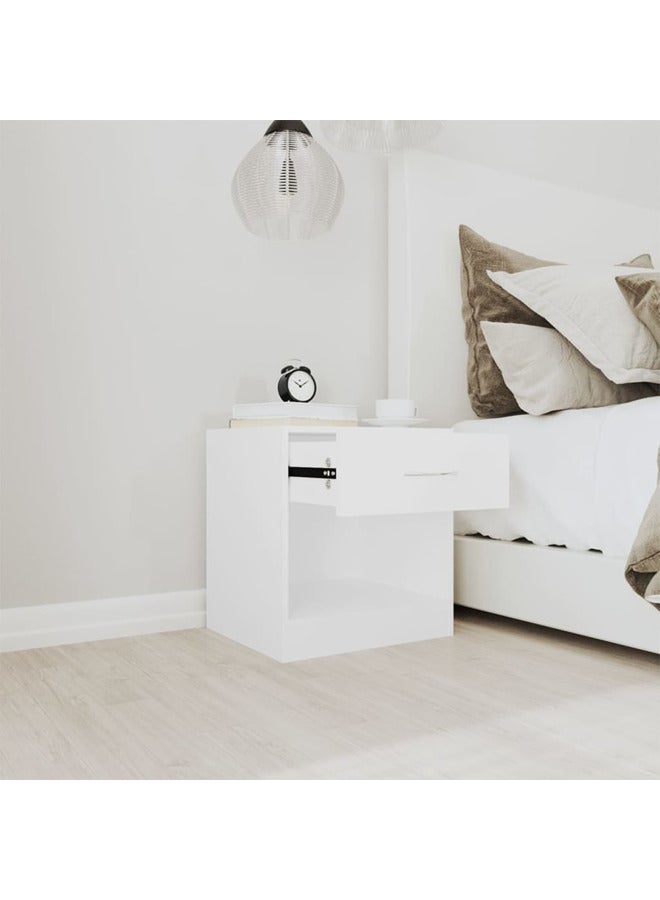 فيداكسل منضدة سرير 2 ق مع درج أبيض 242547 - Image 4