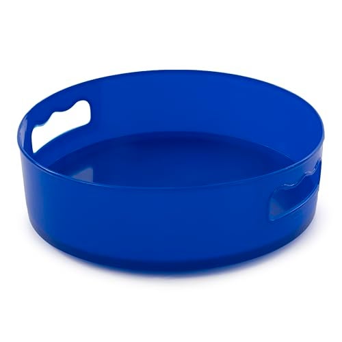HomeWiz Multi-Purpose 360° Rotating Organizer Tray | Space-Saving Kitchen & Pantry Storage | Multi Purpose Organization Rotating Tray | Easy-Access Turntable for Spices, Storage & More | Light Blue - Image 5