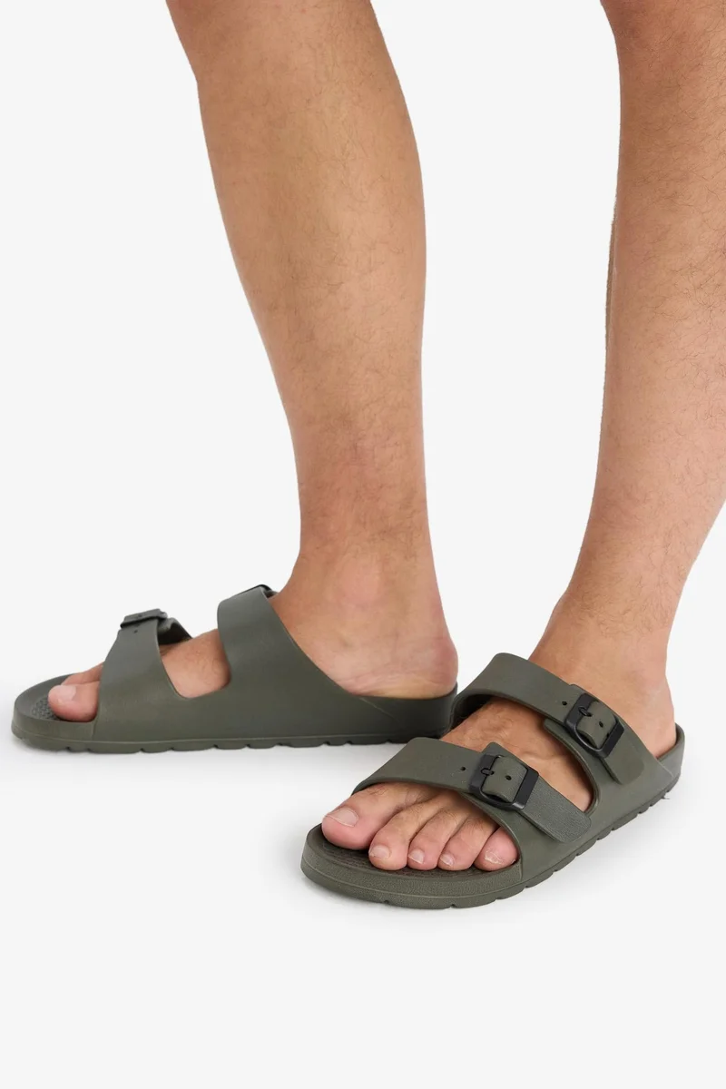 Defacto Man Flat Sole Double Strap Eva Slippers