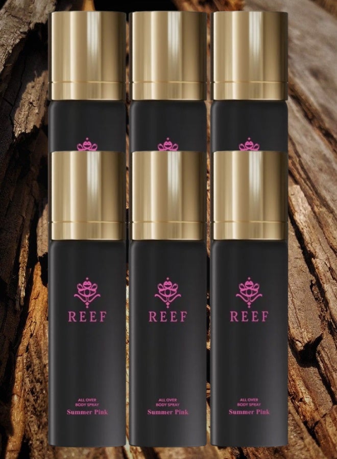 ريف 6 قطع عطر الجسم سمر بينك 125مل - Image 1