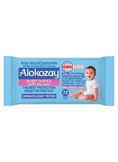 Alokozay Aloe Vera And Camomile Wet Wipes 72 Sheets  - Image 1