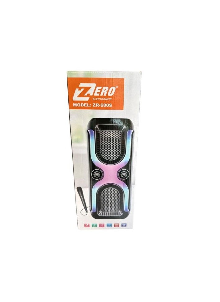 Zero Speaker ZR-680S 1.0 with Microphone and Battery - Black Color  - Image 2