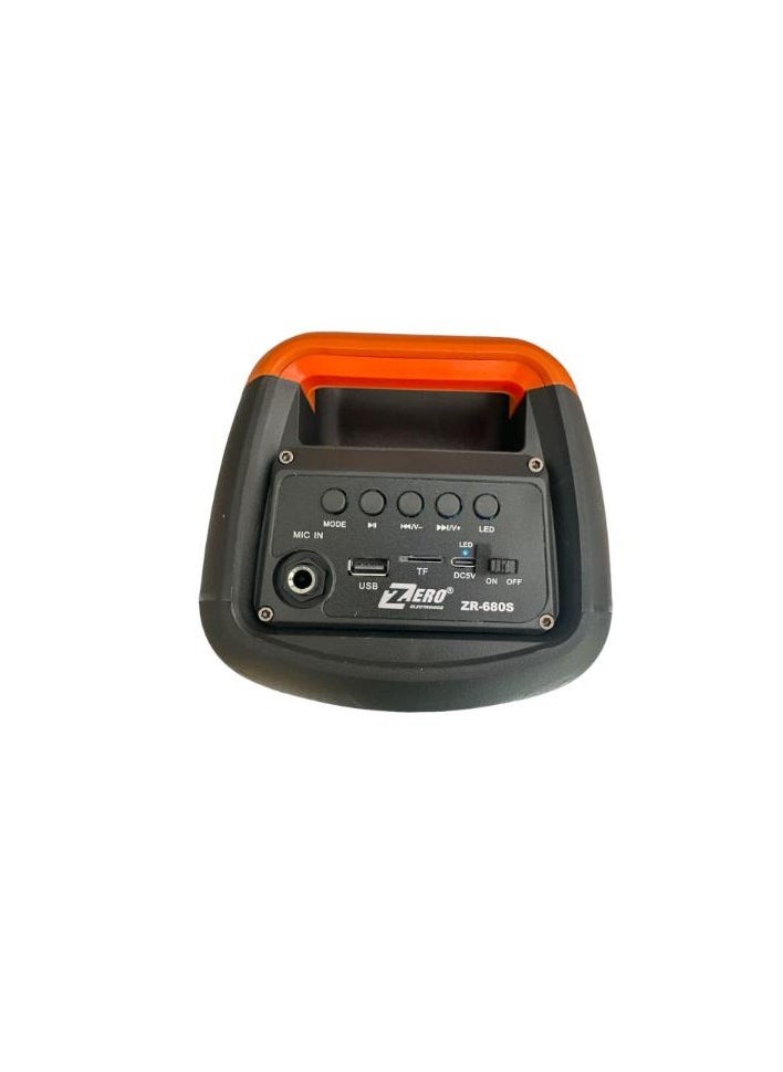 Zero Speaker ZR-680S 1.0 with Microphone and Battery - Black Color  - Image 4