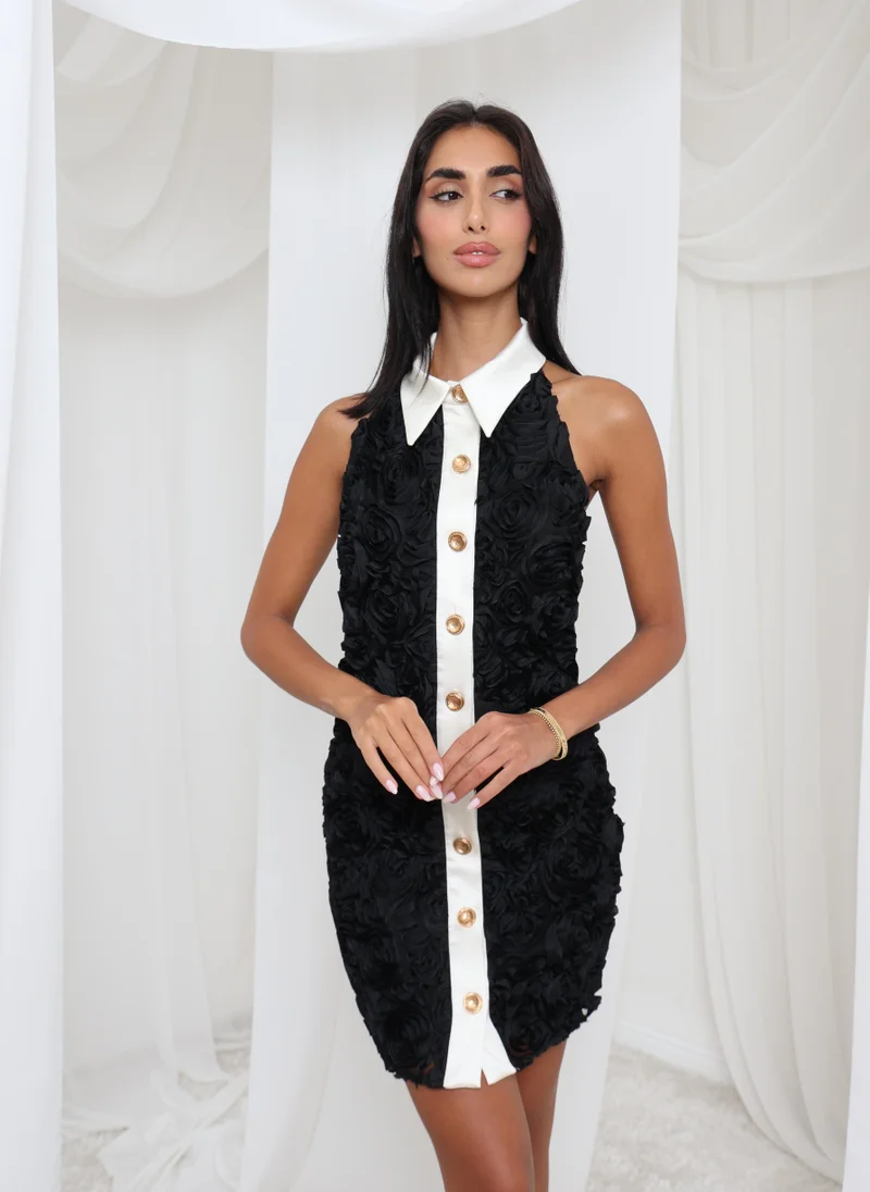 منزل ريانا Noir de Fleur dress
