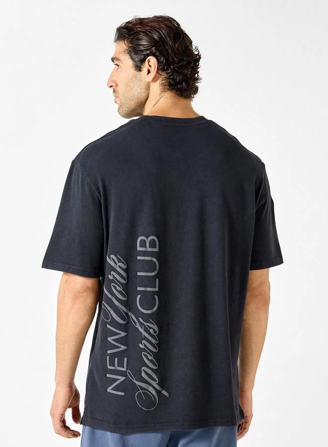 ADOT by Splash Graphic Print T-shirt with Short Sleeves