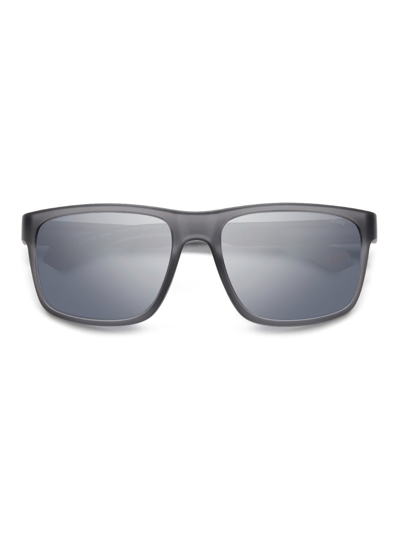 Polaroid نظارة شمسية مستقطبة للرجال على شكل مستطيل PLD 2157/S رمادية 43 - مقاس العدسة: 43 مم - رمادي متوسط - Image 4