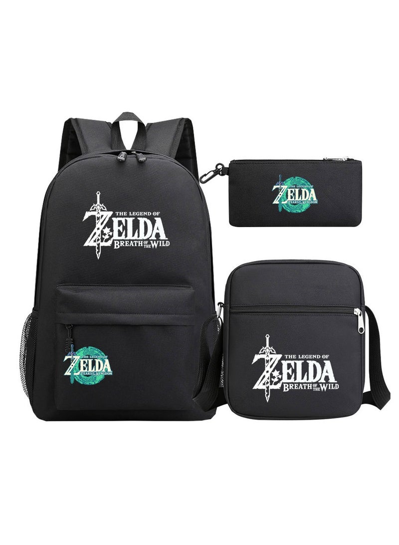 ZELDA Printed Youth Large Capacity Men's and Women's Shoulders