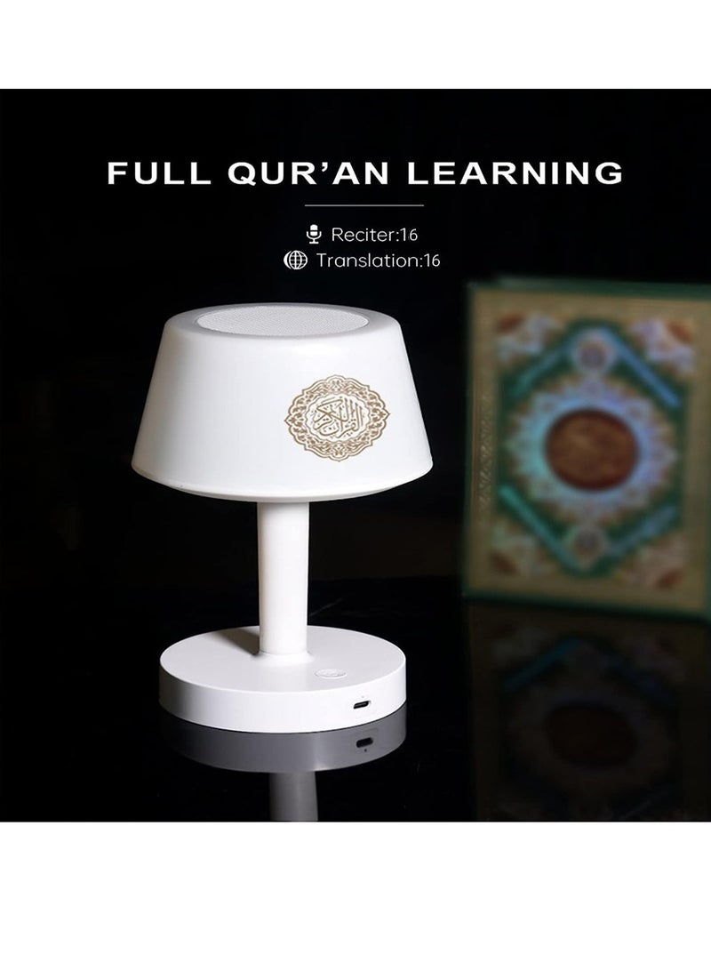 ELTRAZONE Table Lamp Quran Speaker,Muslim Bluetooth Speaker,Digital Speaker with Remote&Mobile App Night Light Desk Lamp for Kids - Image 2