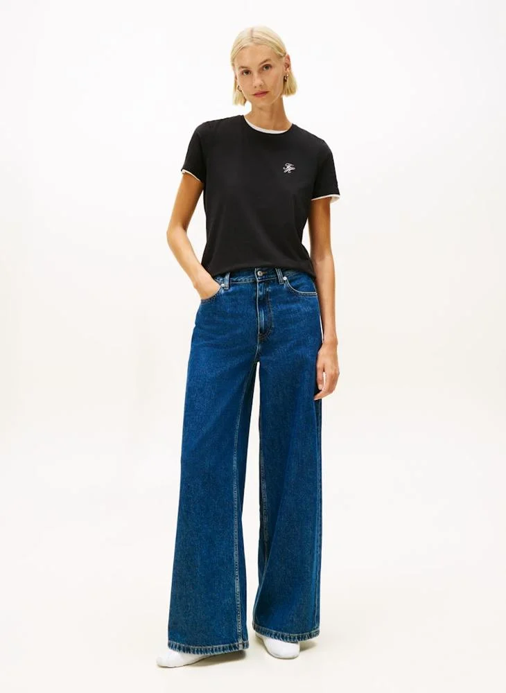 TOMMY HILFIGER  Logo Crew Neck T-Shirt for Women | Best Price UAE