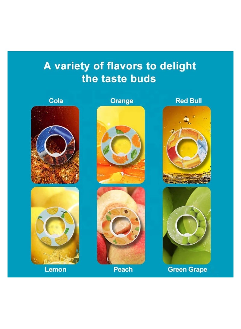KASTWAVE Fruit Fragrance Pods for Water Bottle, Fruit Fragrance Water Bottle Flavor Pods, Water Bottle Scented Accessory for Daily Exercise Boost Drinking Water, (6 Flavors) - Image 2