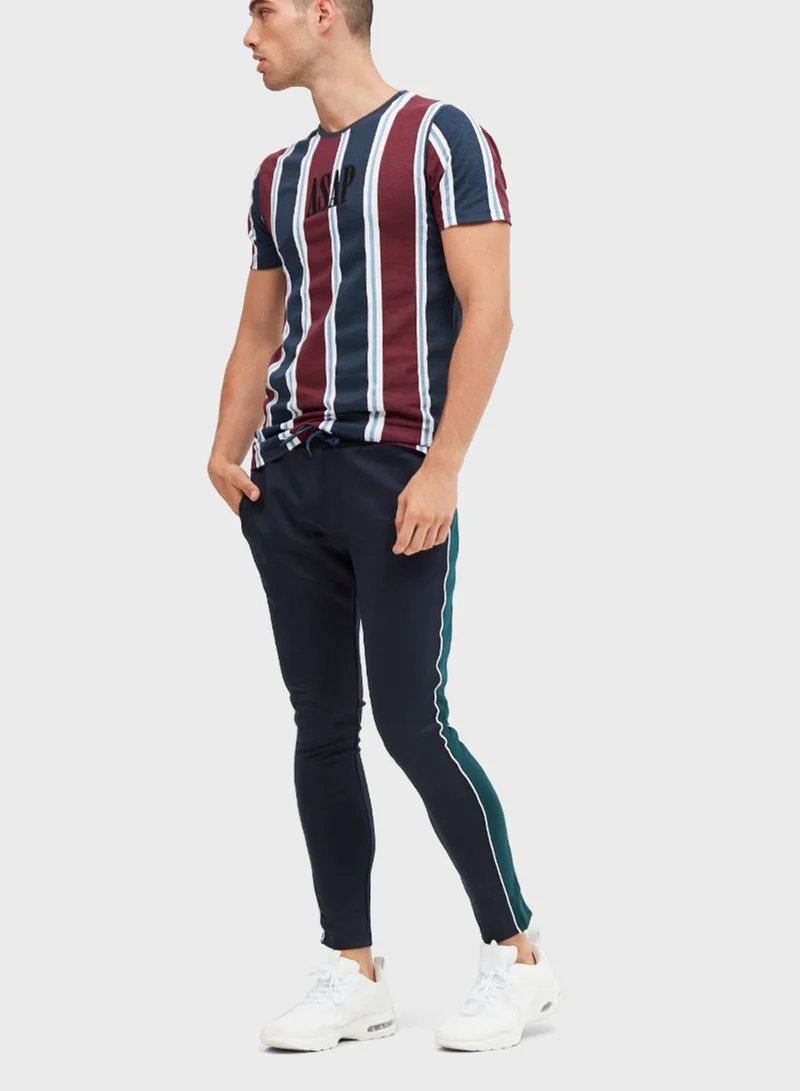 Blue Age Side Stripe Sweatpants