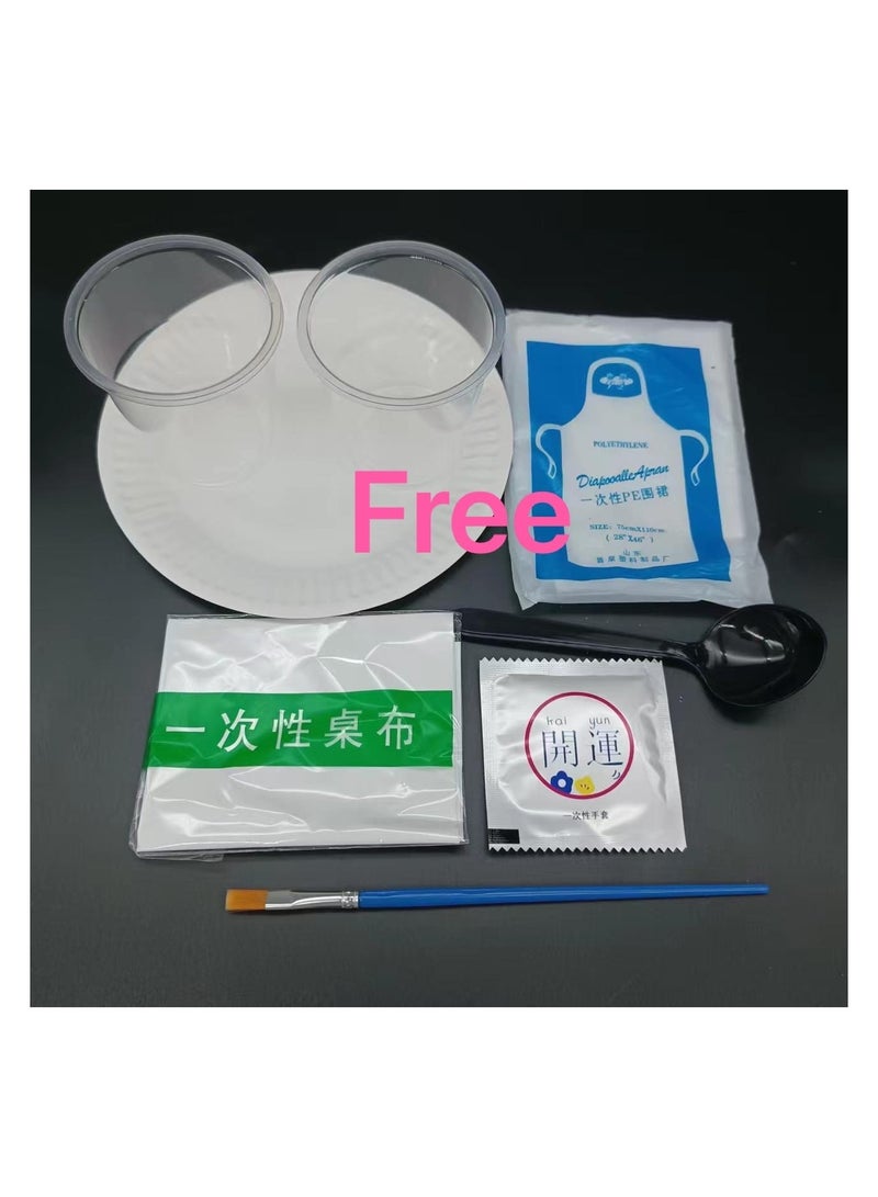 اي اي اي اصنعها بنفسك، مروحية سائلة، طائرة، 20 سم، طلاء عشوائي، هدايا عيد ميلاد إبداعية محلية الصنع، زينة - Image 2