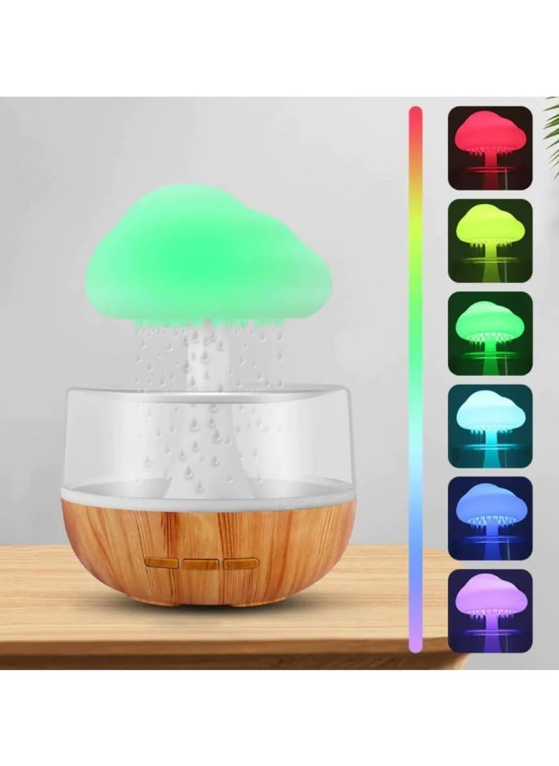 Mushroom Rain Cloud Design Humidifier Cloud Raindrop Humidifier  - Image 2
