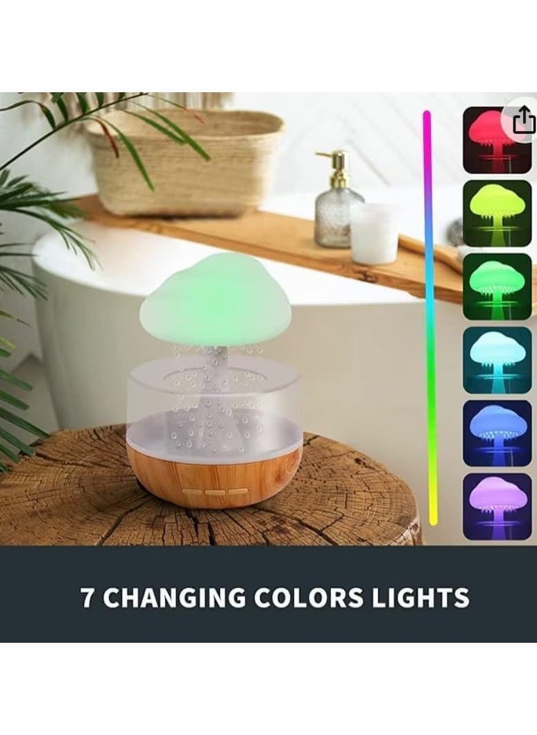 Mushroom Rain Cloud Design Humidifier Cloud Raindrop Humidifier  - Image 4