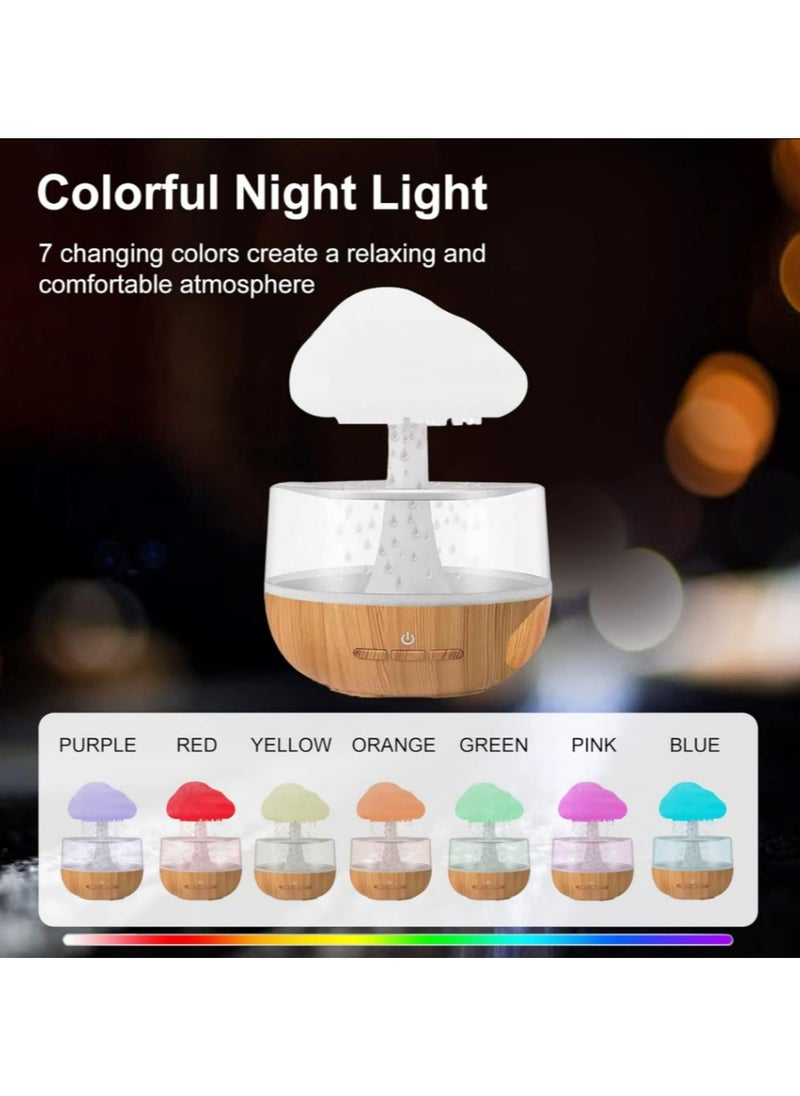 Mushroom Rain Cloud Design Humidifier Cloud Raindrop Humidifier  - Image 5
