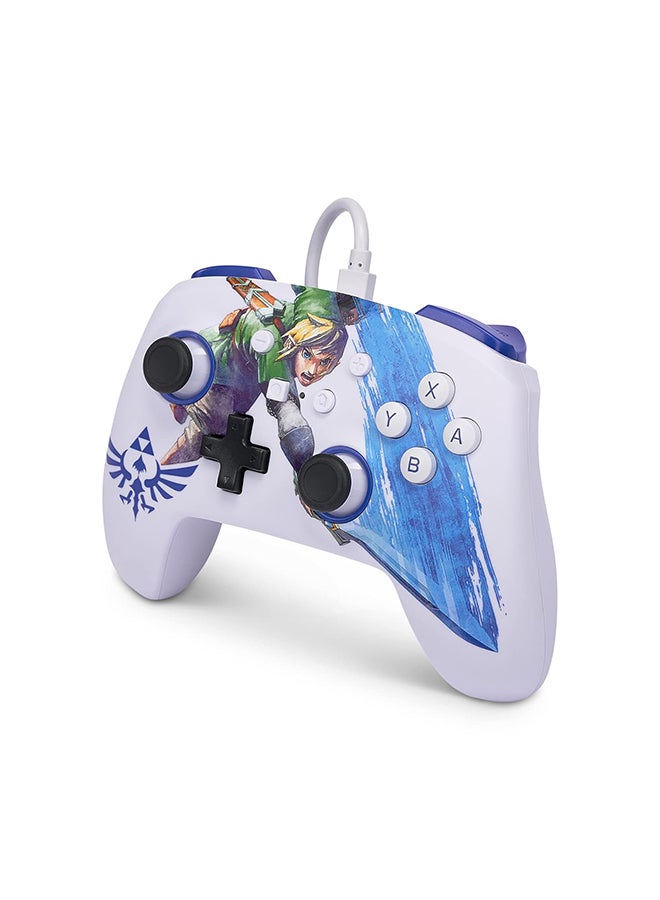 باور أيه ذراع تحكم سلكي محسنة لجهاز نينتندو سويتش من باور أيه - بتصميم لعبة "Master Sword Attack Zelda Link" - Image 5