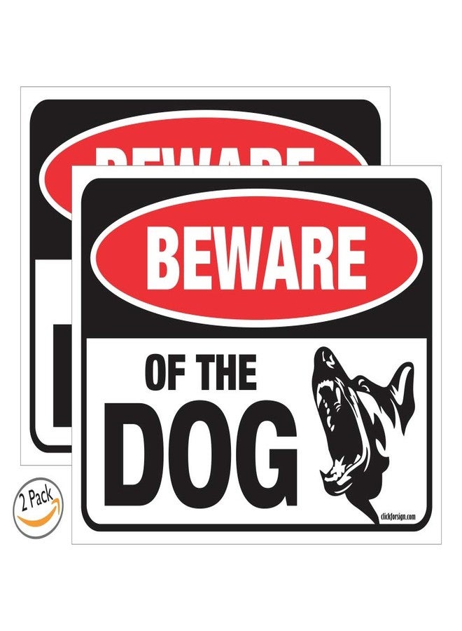Clickforsign Beware of Dog Sign for Walls, Doors and Gates (Reflective) - Image 2