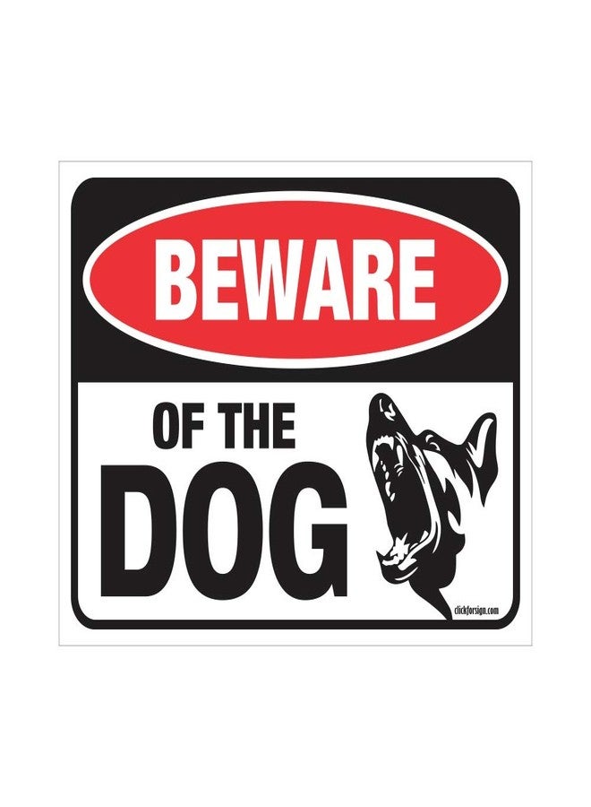 Clickforsign Beware of Dog Sign for Walls, Doors and Gates (Reflective) - Image 1
