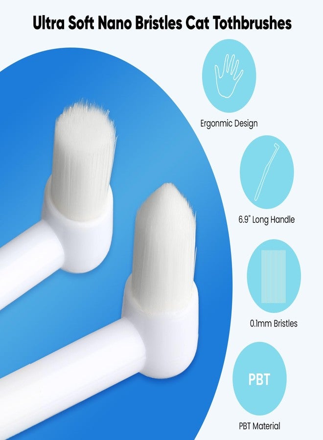 MISSELF Ultra Soft Cat Toothbrush, Tooth Brushes for Small Breed Dogs or Cats, 360 Silicone Kitten Teeth Brush, Micro Head Pet Dental Care with Case 3 Styles - Image 2