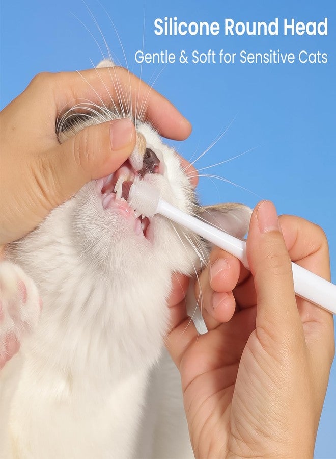 MISSELF Ultra Soft Cat Toothbrush, Tooth Brushes for Small Breed Dogs or Cats, 360 Silicone Kitten Teeth Brush, Micro Head Pet Dental Care with Case 3 Styles - Image 4