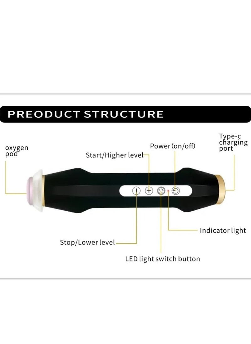 Reciprocating Facial Device, Wrinkle Removal Device Anti-Aging Skin Rejuvenation Skin Tightening Professional CO2 Skin Care Massager