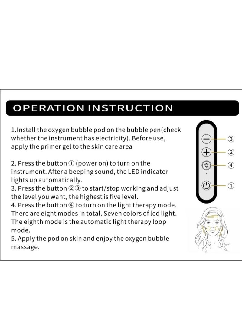 Reciprocating Facial Device, Wrinkle Removal Device Anti-Aging Skin Rejuvenation Skin Tightening Professional CO2 Skin Care Massager