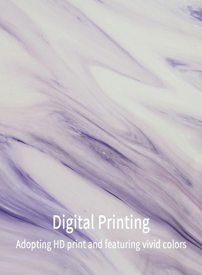 MitoVilla Purple Marble Shower Curtain Set, Abstract Fabric Curtain for Bathroom Decor, Modern Standard Curtain for Bathtub, Lavender Washable , 72 x 72 - Image 2