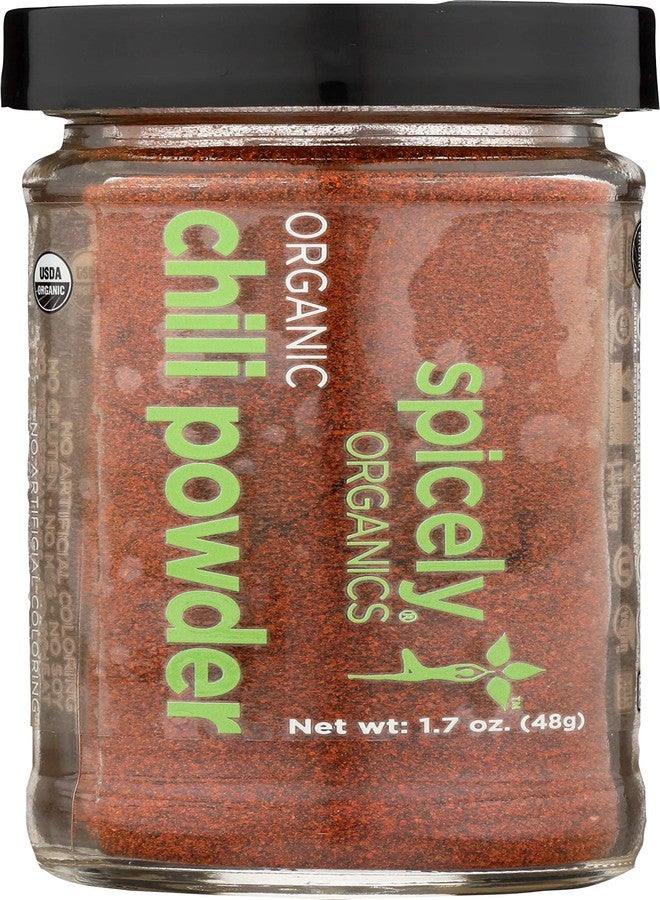 Spicely Organics Chili Powder 1.70 Ounce Jar Certified Gluten Free - Image 2