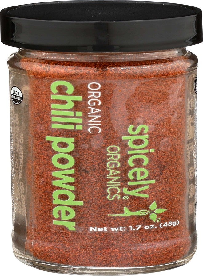 Spicely Organics Chili Powder 1.70 Ounce Jar Certified Gluten Free - Image 1