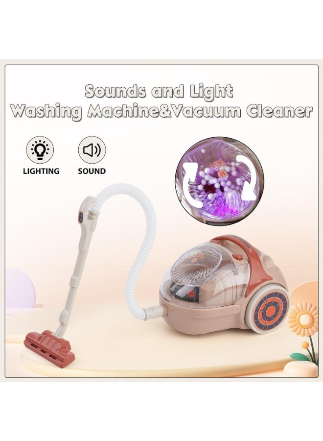 Toy Box Vacuum Cleaner For Kids Toy With Light Sound Pretend Play Home Appliance - Image 3