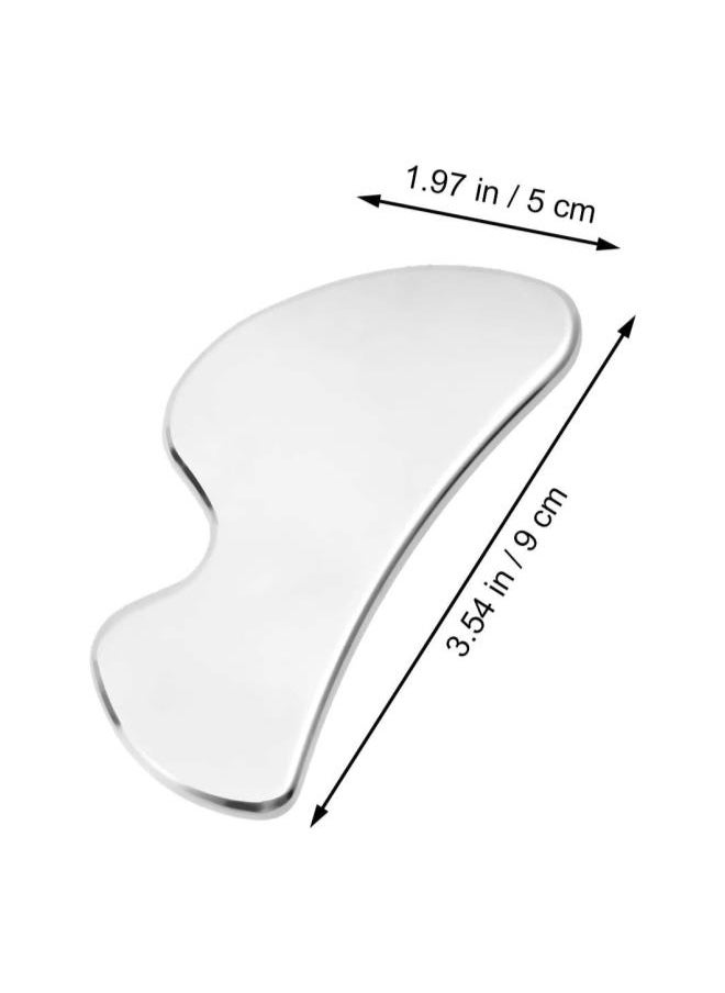 WYBOT - Gua Sha Scraping Massage Tool Massaging Scraping Plate Stainless Steel Physical Therapy Massage Plate for Promoting Blood Circulation - Image 1