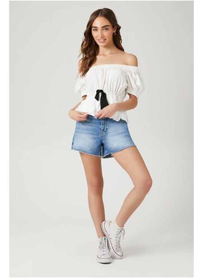 FOREVER 21 - Off-The-Shoulder Puff-Sleeve Top - Image 1