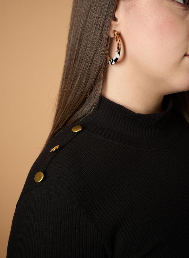 SASSAFRAS Ribbed Knit Dress - Image 5