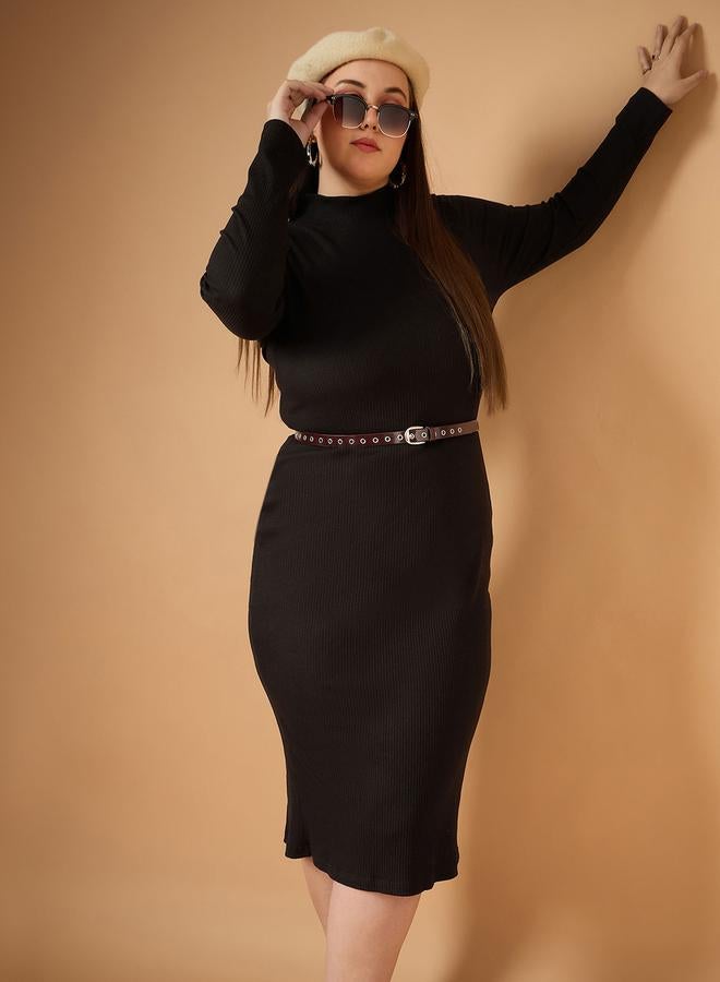 SASSAFRAS Ribbed Knit Dress - Image 2