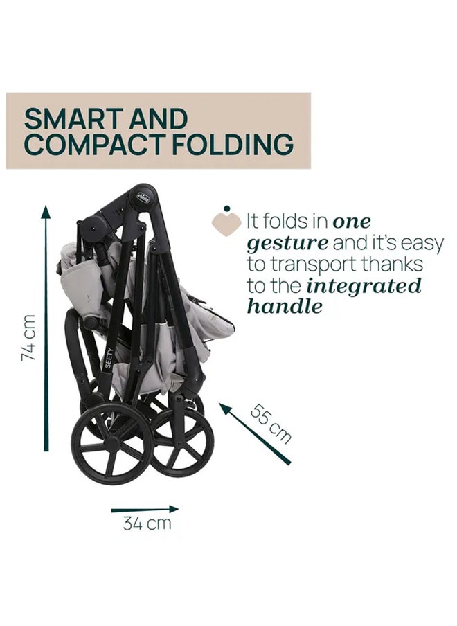 Chicco Baby Seety Stroller, 0M - 4Y, Florence Beige  - Image 3
