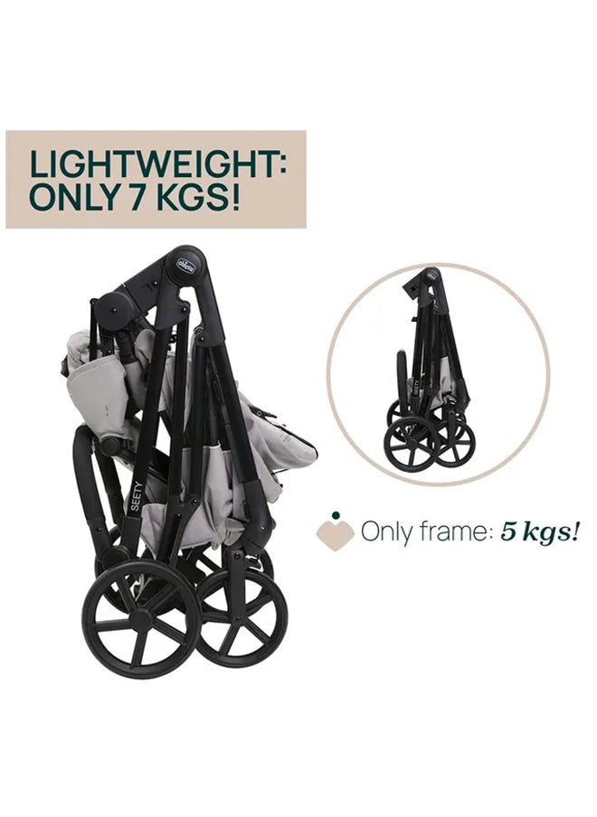Chicco Baby Seety Stroller, 0M - 4Y, Florence Beige  - Image 4